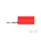 Te Connectivity Ring Terminal, #4 Stud Size, 22 AWG, 600 V, Vinyl, PVC Insulated, Red 8-34141-1 - alternate 5